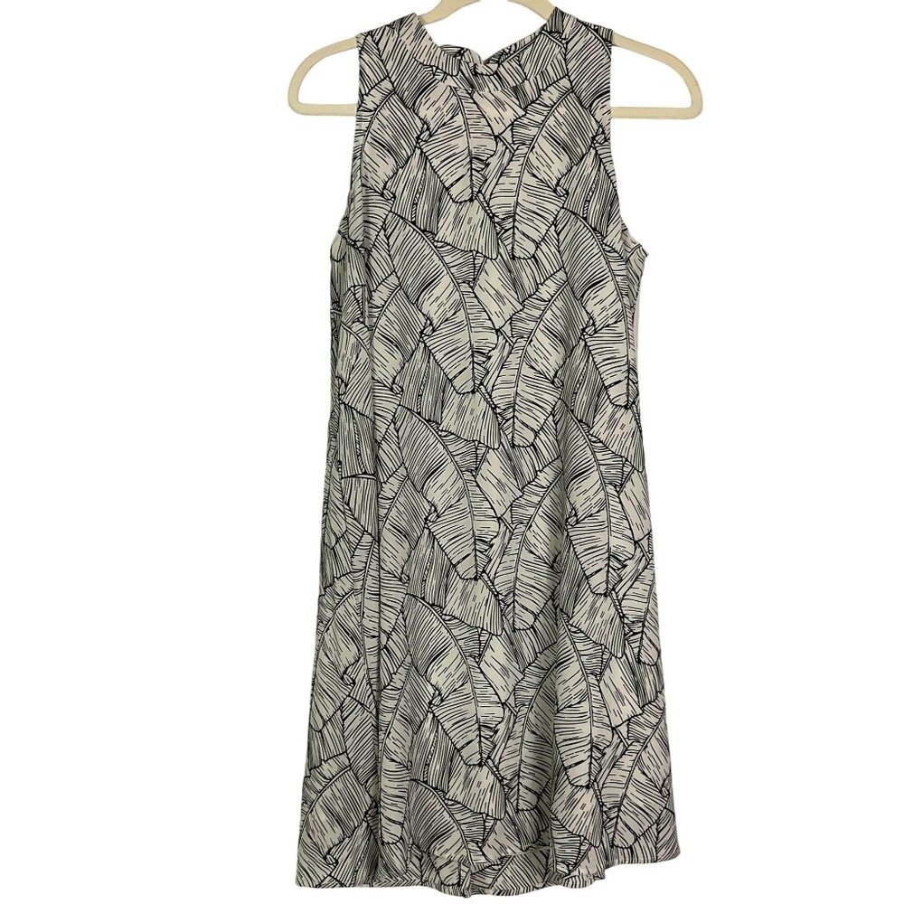 Mud pie Swing Shift Dress, size small, Black/Off-white, Lined, 97% Polyester, 3%